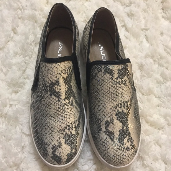J/SLIDES Shoes - J Slides snakeprint slip on sneakers J/SLIDES Shoes - J Slides snakeprint slip on sneakers